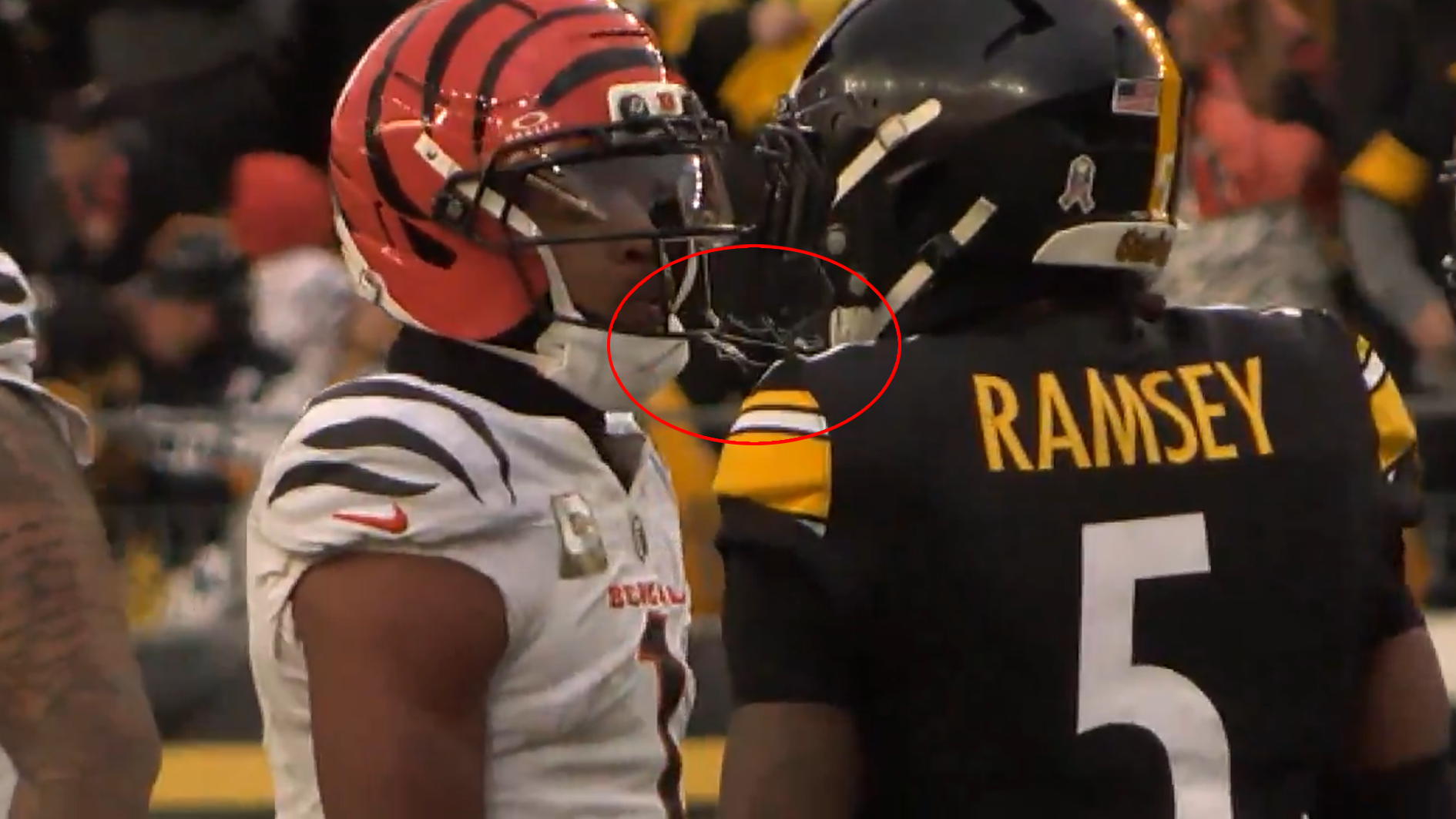 NFL: Aufnahmen decken Spuckattacke von Chase gegen Ramsey auf