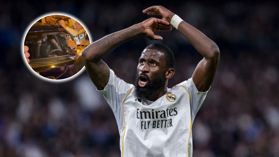Partybiest Rüdiger! DFB-Star wird von grölenden Real-Fans belagert