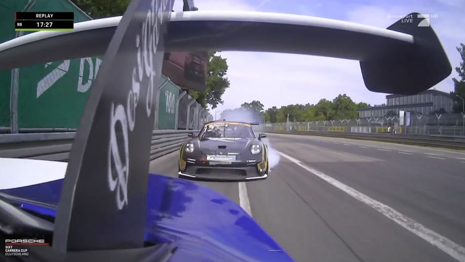 Porsche Sixt Carrera Cup: Wilder Ausritt geht glimpflich aus