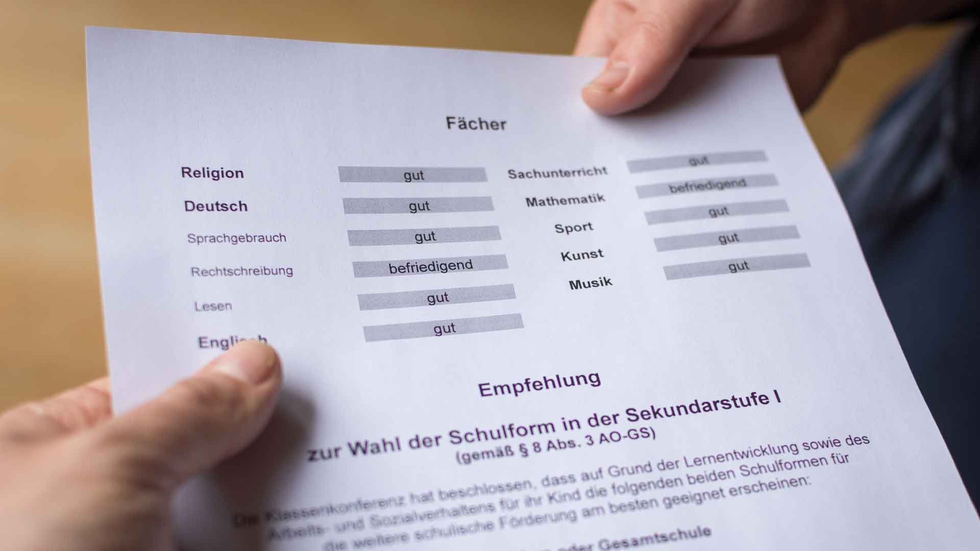 Certificates in NRW: Why grades don't tell everything