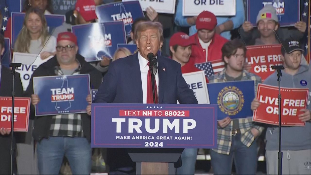 Donald Trump in New Hampshire: Wähler um Unterstützung gebeten