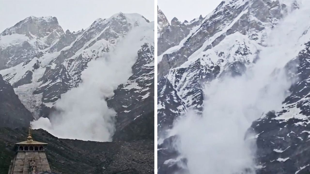 Vor berühmtem Tempel im Himalaya: Lawine löst sich am Berg