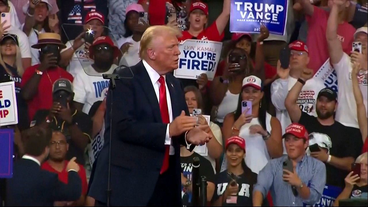 Umkämpftes Georgia: Trump und Vance kurz nach Harris auf Wahlkampf in Atlanta