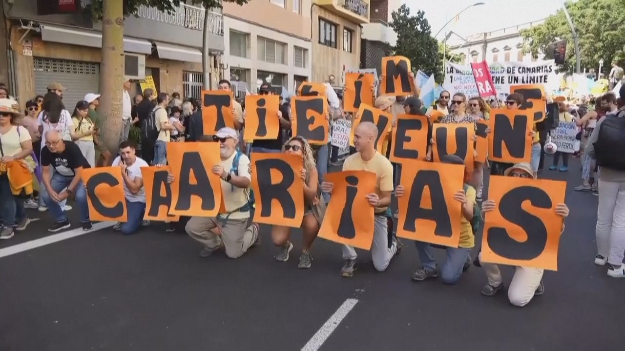 Video: Proteste gegen Tourismus auf den Kanaren: Einwohner fordern Stopp für Ferienunterkünfte