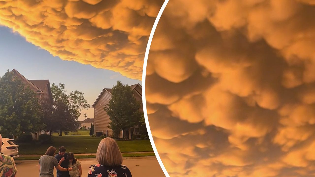 Video: Surreale Szenen über Indianapolis: Anwohnern filmen bizarre Wolken