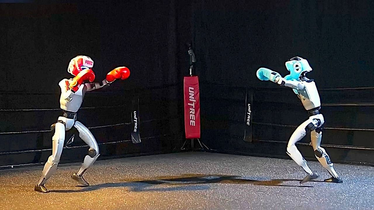 Blechkämpfer: Humanoide Roboter treten im Boxring gegeneinander an