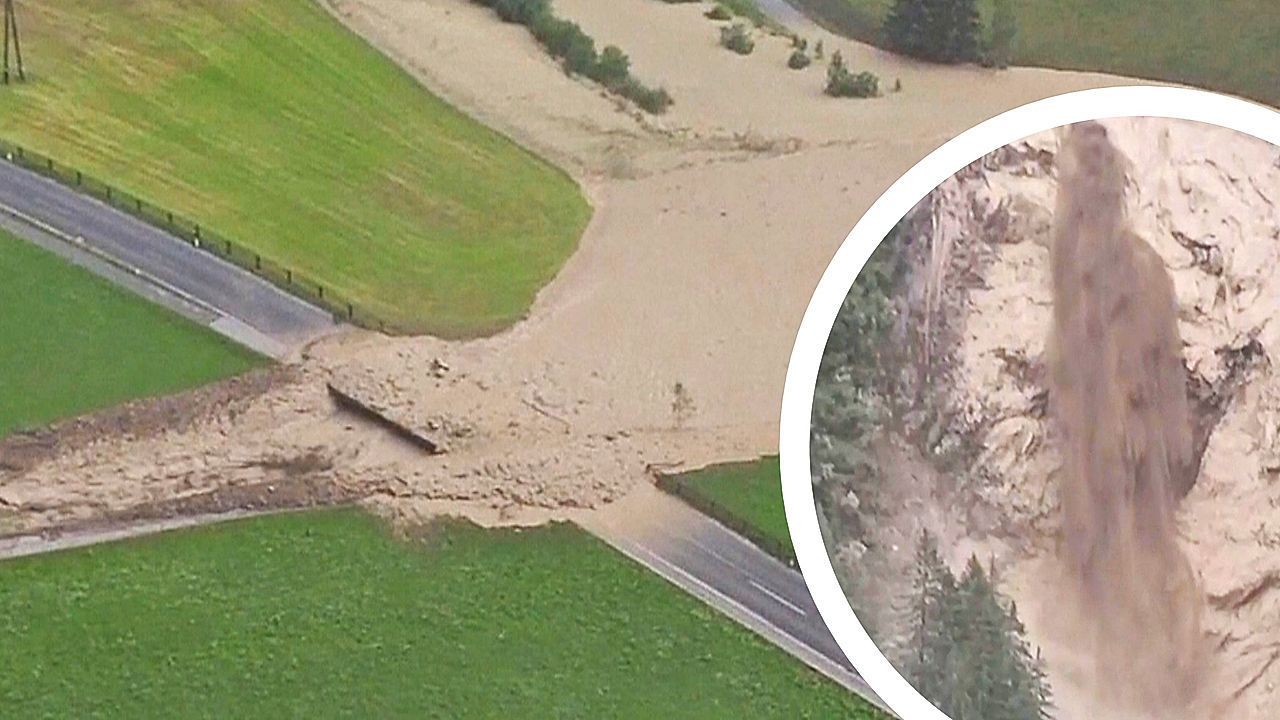 Murgang in Tirol: Evakuierungen nach Unwetter im Gschnitztal