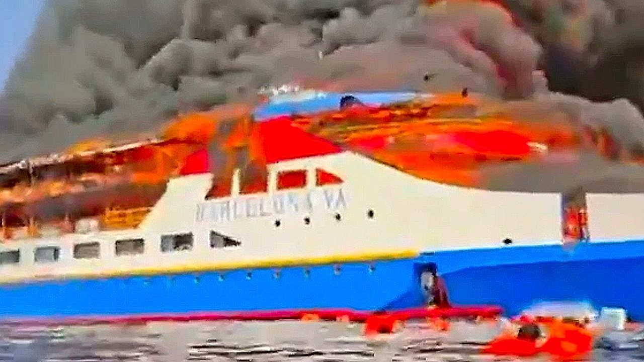 Fähre in Flammen: Fünf Tote bei Schiffsbrand vor Sulawesi