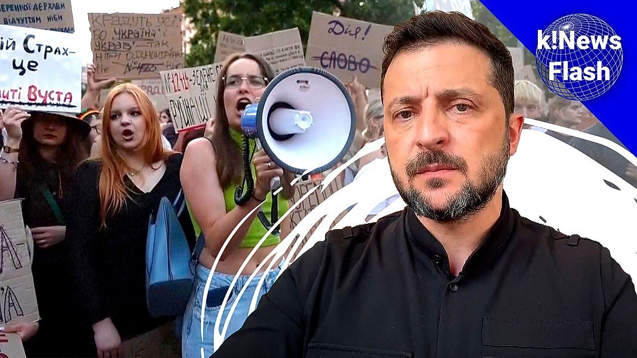 k!News-Schlagzeilen: Korruptionsgesetz Selenskyj, Hitze Barcelona, Flugzeugabsturz