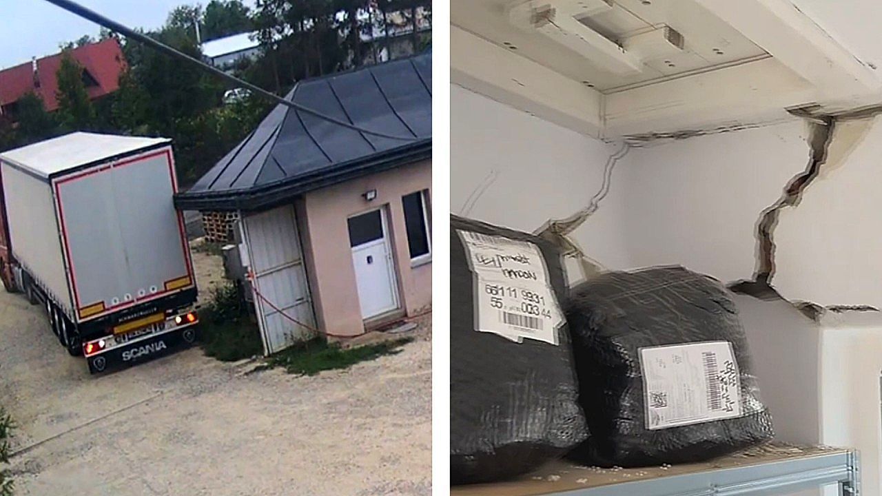 Tiny bump from truck driver causes massive damage to interior