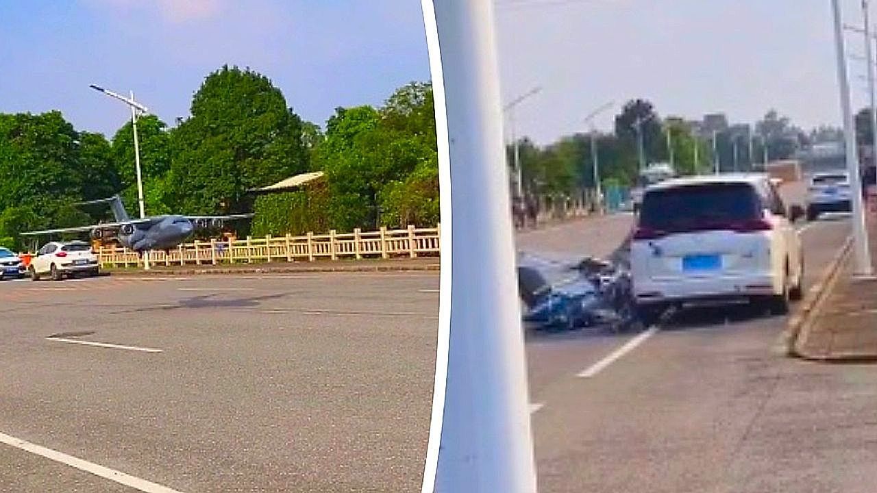 Model airplane crashes into parked car during landing in China