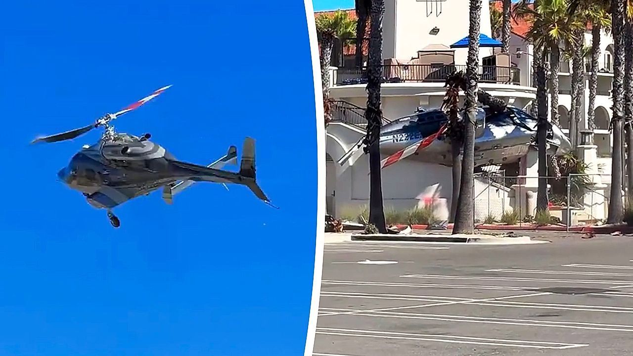 Helikoptercrash in Kalifornien: Neue Videos zeigen Hubschrauberabsturz am Strand