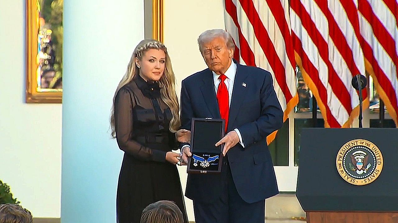 Trump awards posthumous Medal of Freedom to Charlie Kirk on his 32nd birthday