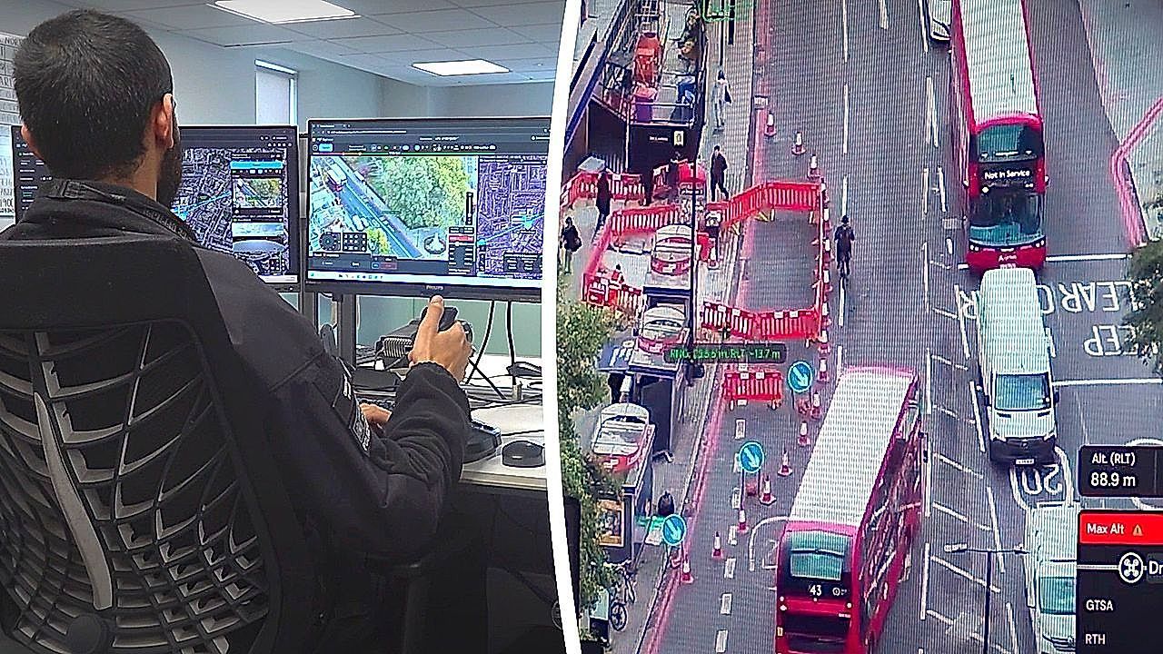 Video: Metropolitan Police test drones in London emergency response