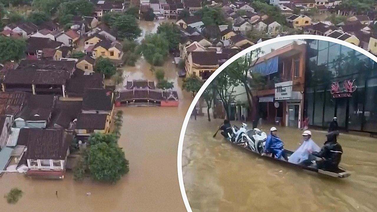 Rekordregen in Vietnam: Weltkulturerbestadt Hue unter Wasser