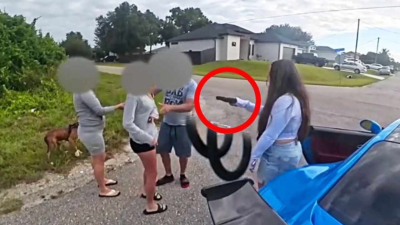 Wie bei „GTA”: Wütende Frau in Florida zielt mit Waffe auf Familie
