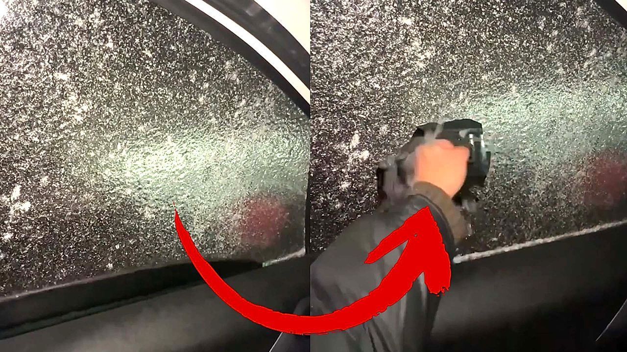 Video: A window rolls down — but winter refuses to budge