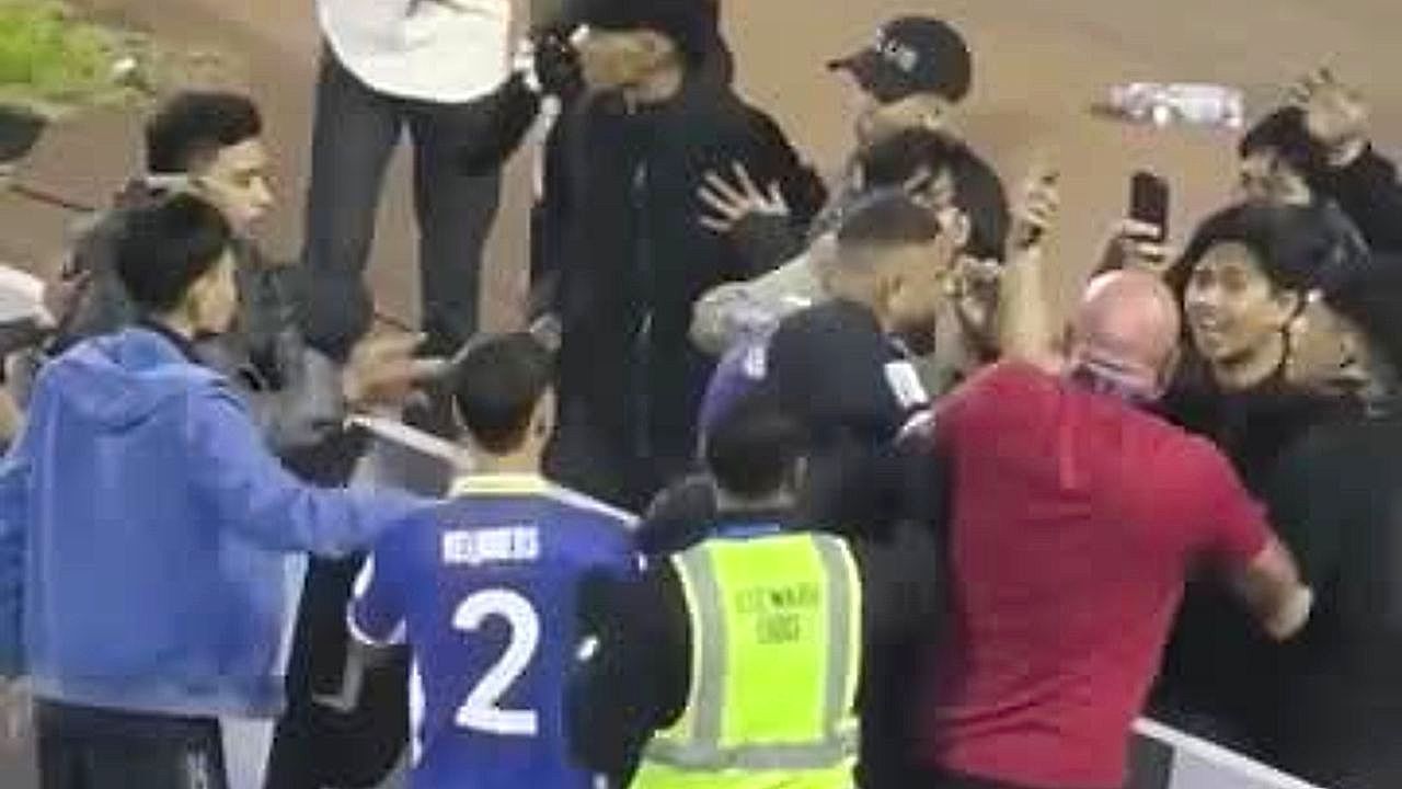 Video: Unhappy fans storm the field after tense soccer match in Indonesia