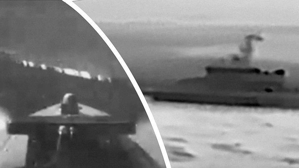Videos zeigen Angriffe: Ukraine attackiert russische Schiffe in Meerenge