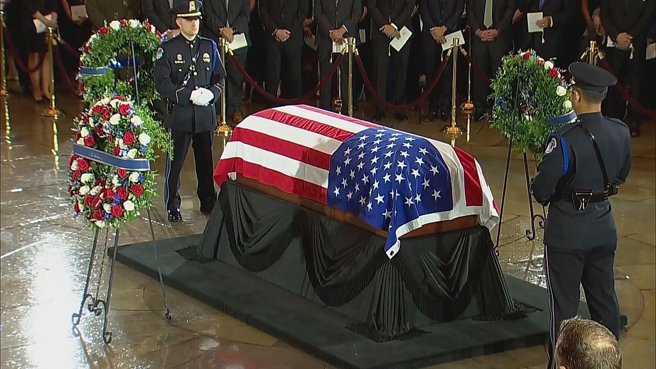 Video: Trump, Zelenskyy and Netanyahu attend Senator Lindsey Graham's funeral