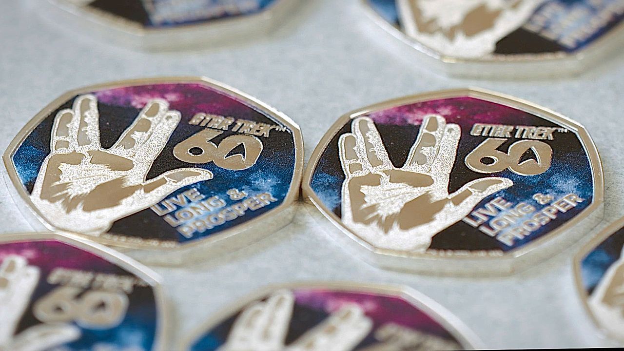 Video: Lebe lang und in Frieden: Royal Mint bringt Star-Trek-Münzen zum 60. Jubiläum
