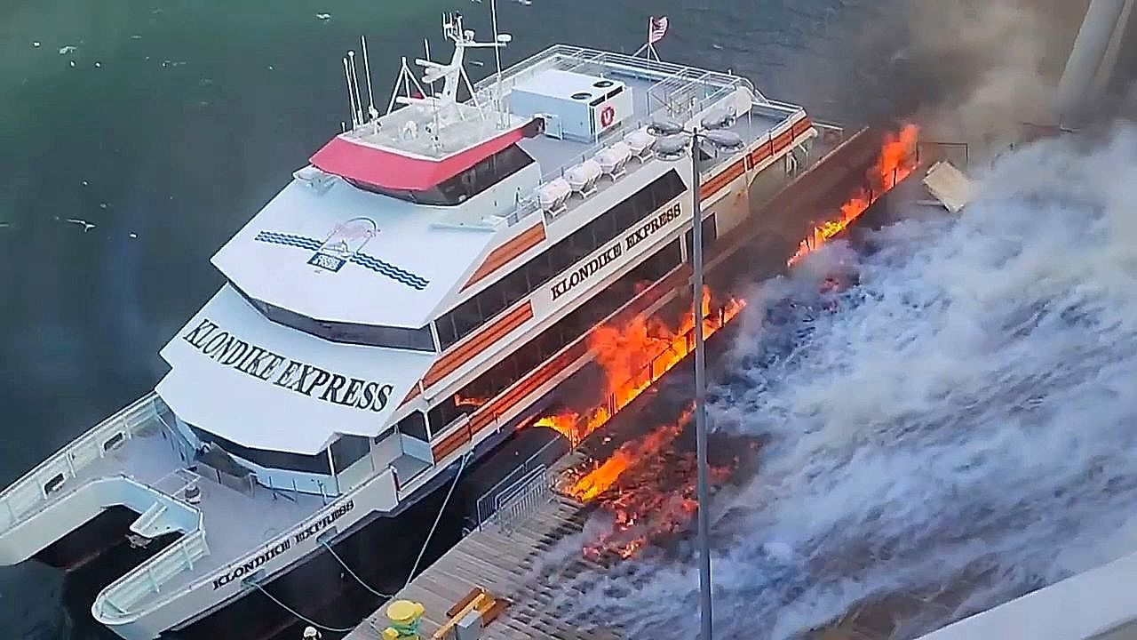 Video: No hydrants at Alaska's $80 million cruise dock — firefighters forced to shuttle water by hand