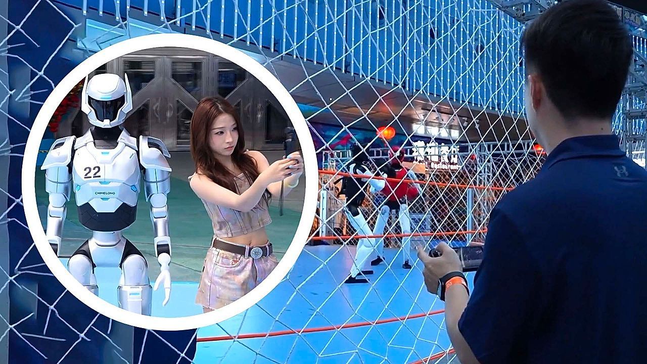Video: Roboter-Rummel: Weltweit erster Themenpark mit 300 Humanoiden öffnet in China