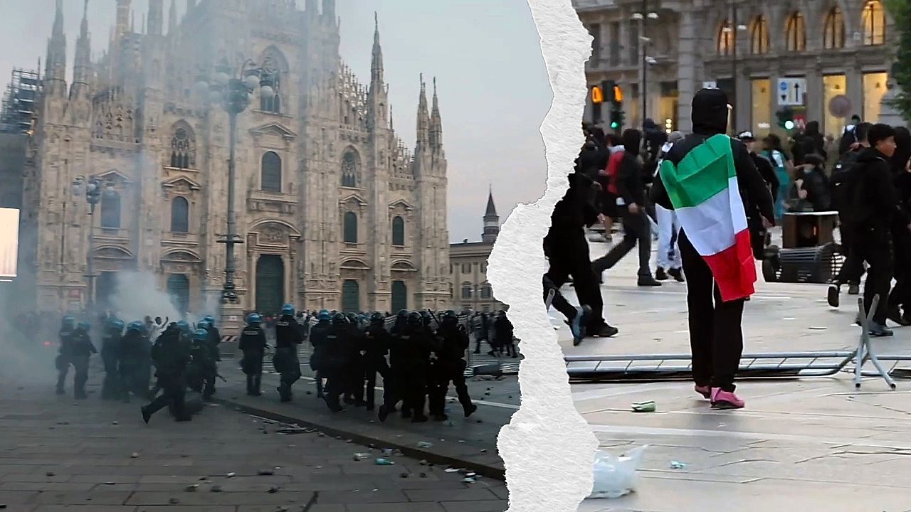Meloni sends 500 soldiers to Milan as protests in Italy turn violent