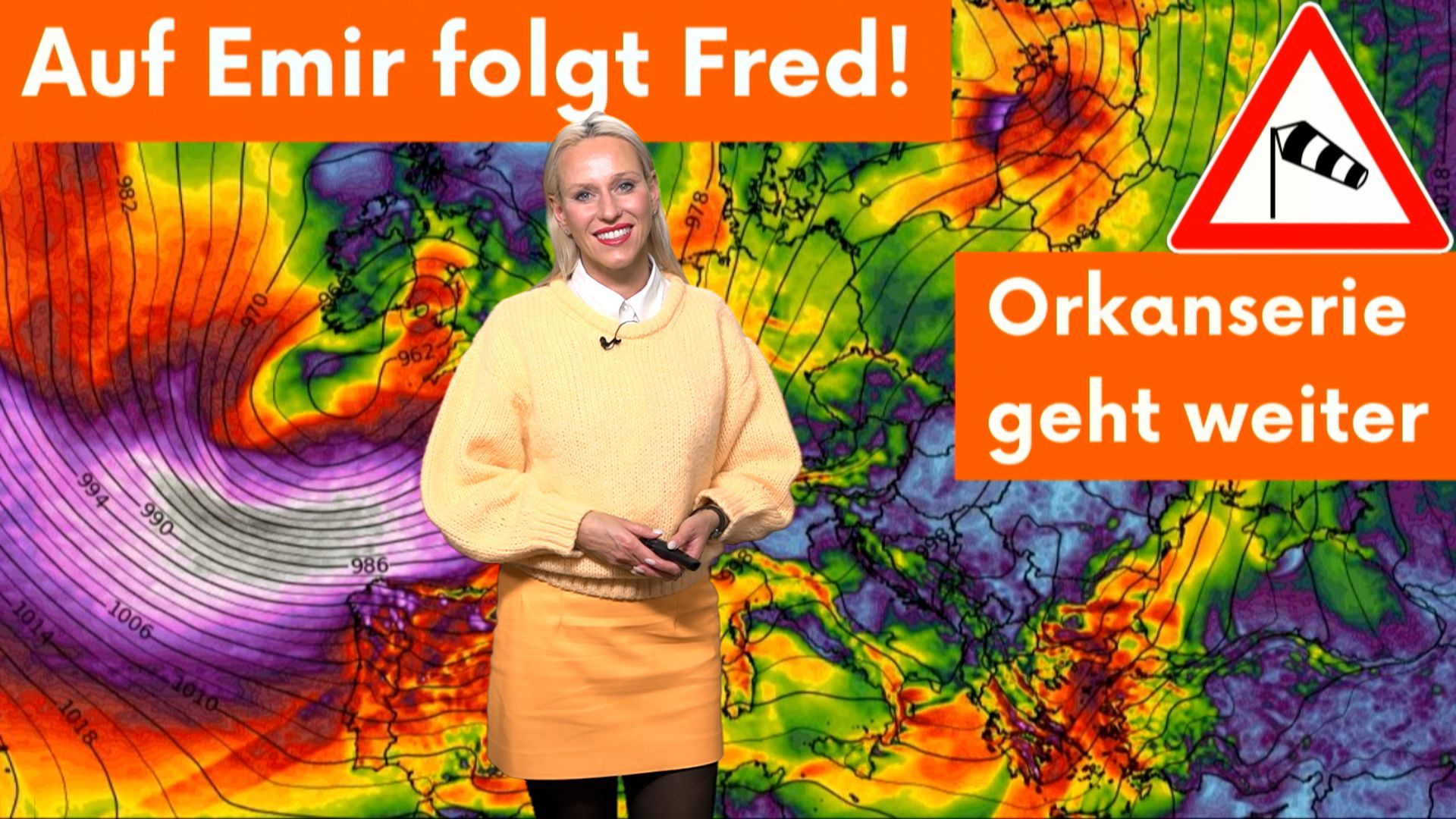 Rush-Hour in der Tiefdruckrinne! Aktueller Sturm-Fahrplan: Orkantief Fred folgt den Spuren Emirs!