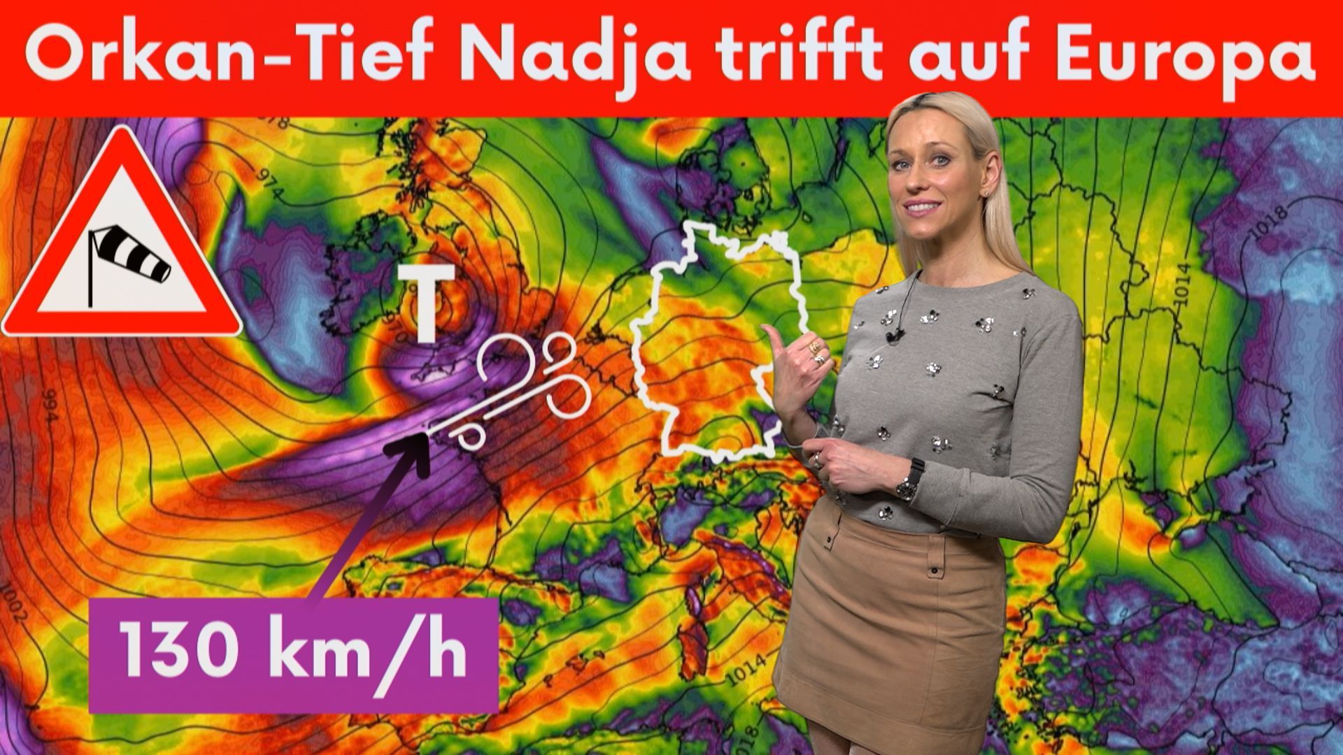 Attention: Stormy Easter guest in Germany? Hurricane Nadja sweeps through Europe!