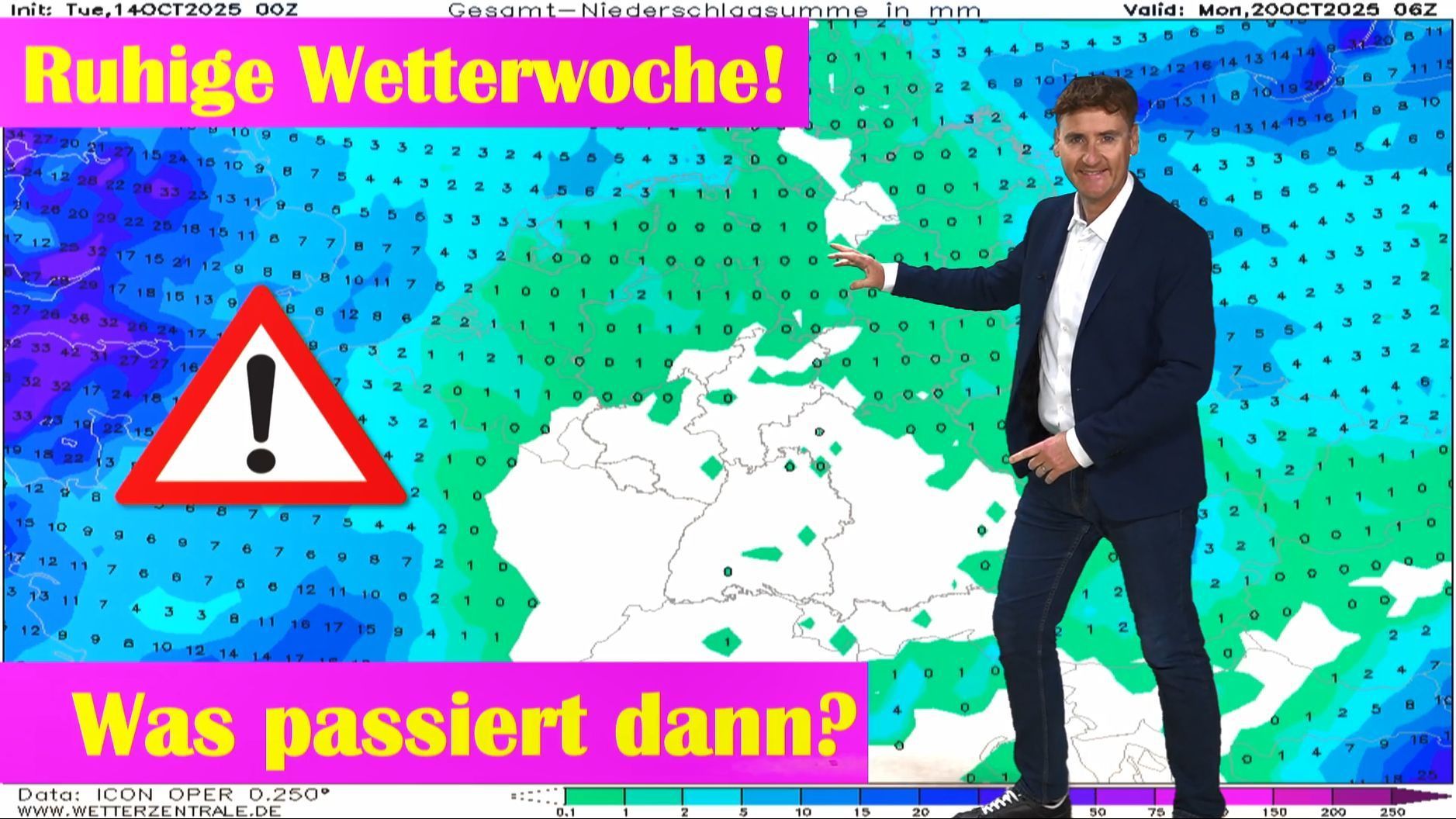Video: Kippt die Winterprognose? Experte zeigt spannende Wetterkarte! Noch mindestens eine Woche ruhiges Herbstwetter!