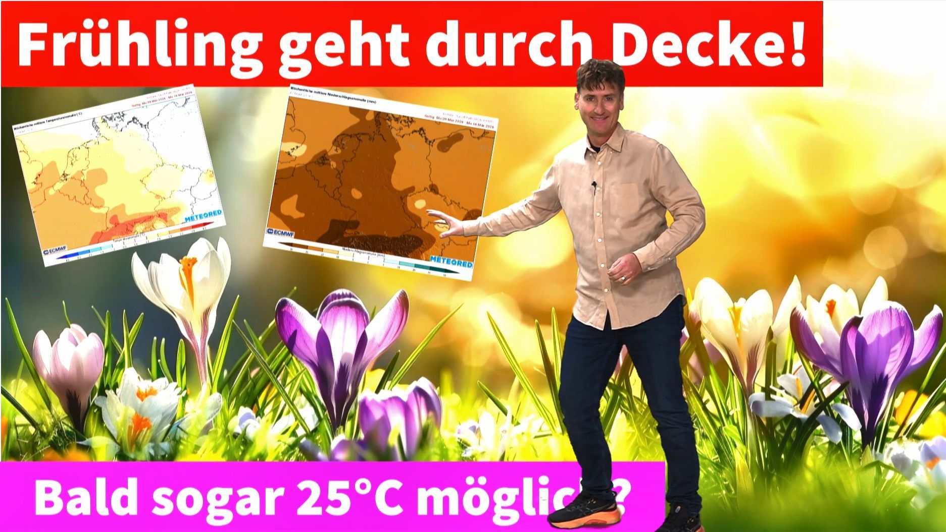 Video: "Wetter wie im Frühsommer" Der Frühling ist gekommen um zu bleiben! Die nächsten 14 Tage gibt es keine Wetteränderung!