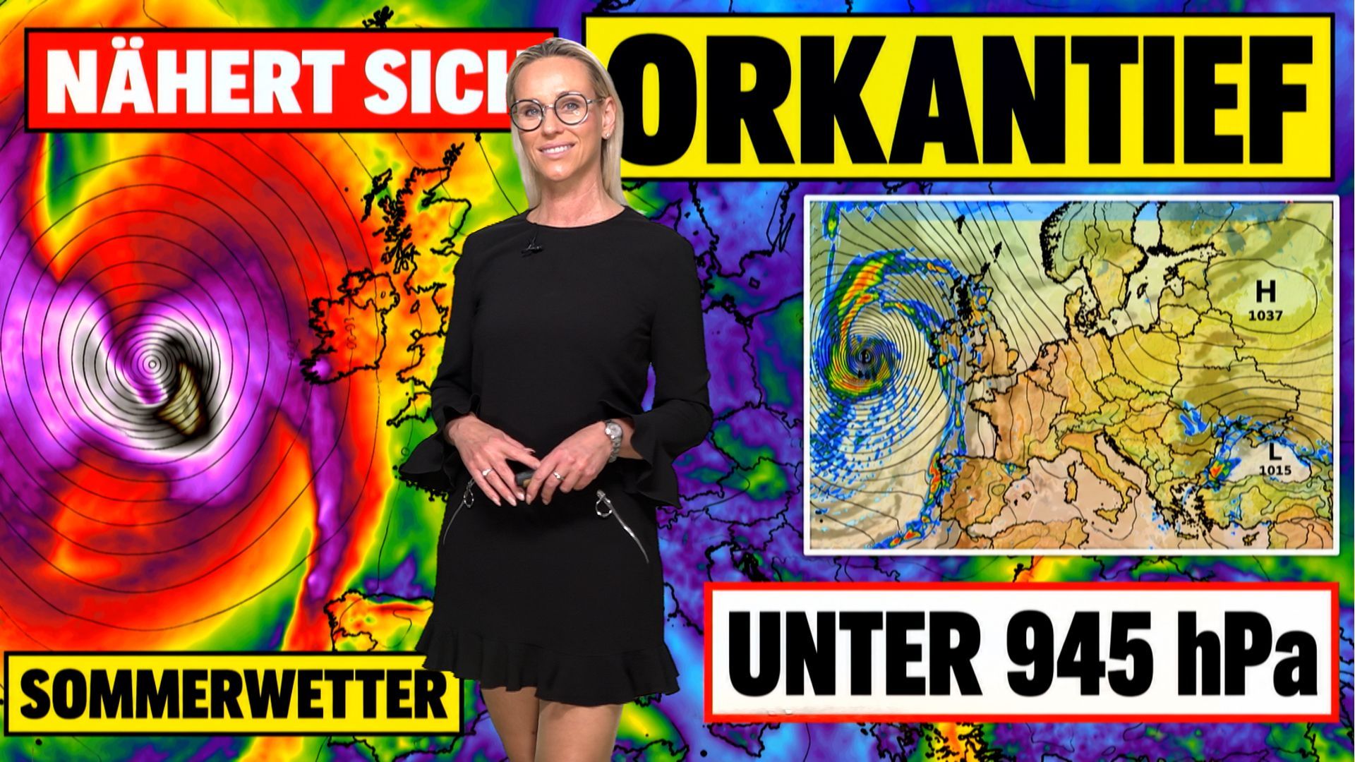 Video: ORKANTIEF unter 945 hPa nähert sich – Heißluftdüse trifft Deutschland, Dürre spitzt sich weiter zu!