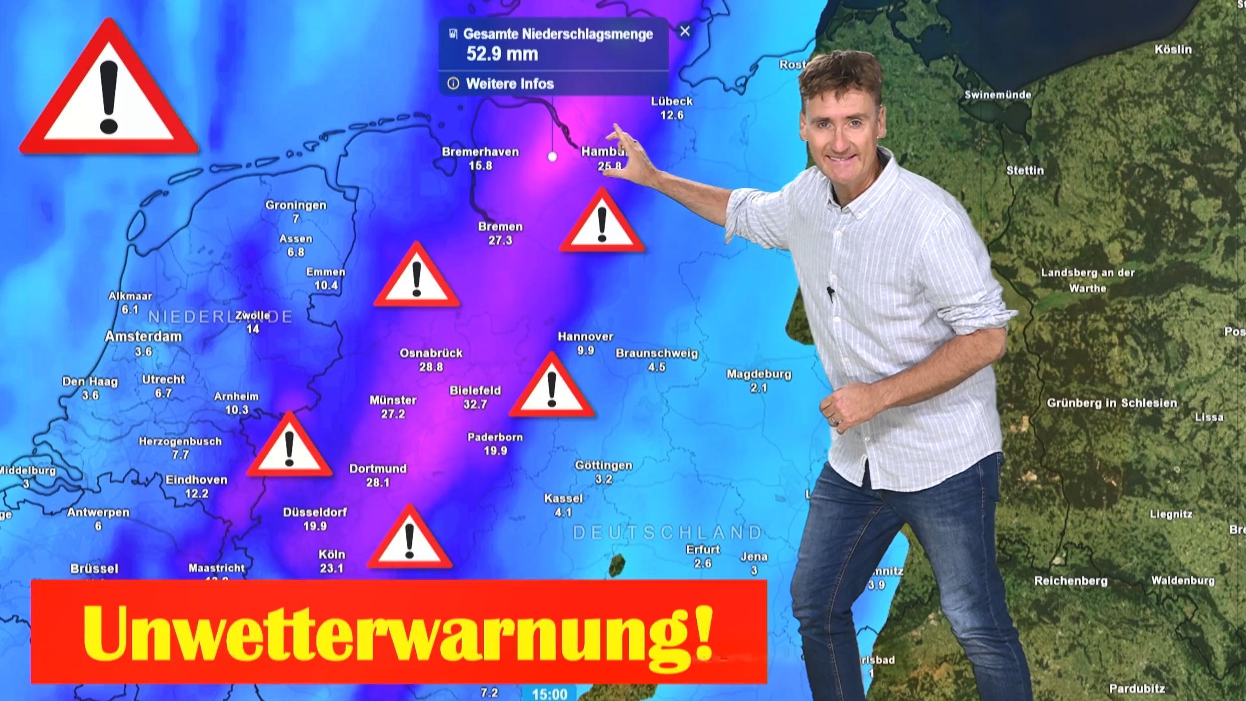 Video: ⛈️ Überschwemmungen im Westen möglich! Was am Donnerstag runterkommt – und warum danach Schluss ist