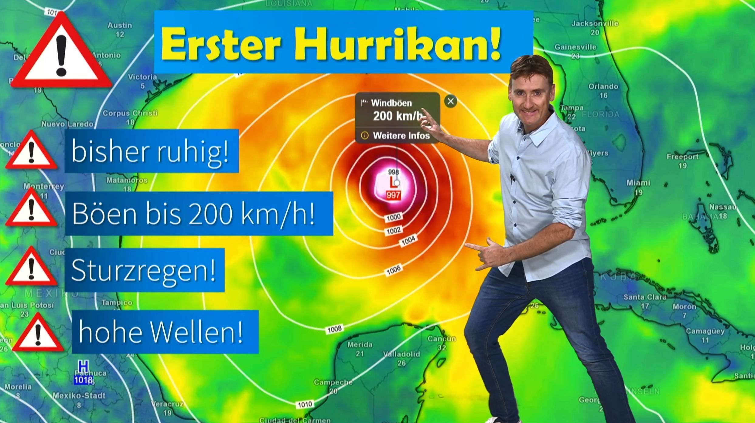 Video: 🌊 Erster Hurrikan der Saison mit voller Wucht – und was heißt das für unser Wetter? 🍂
