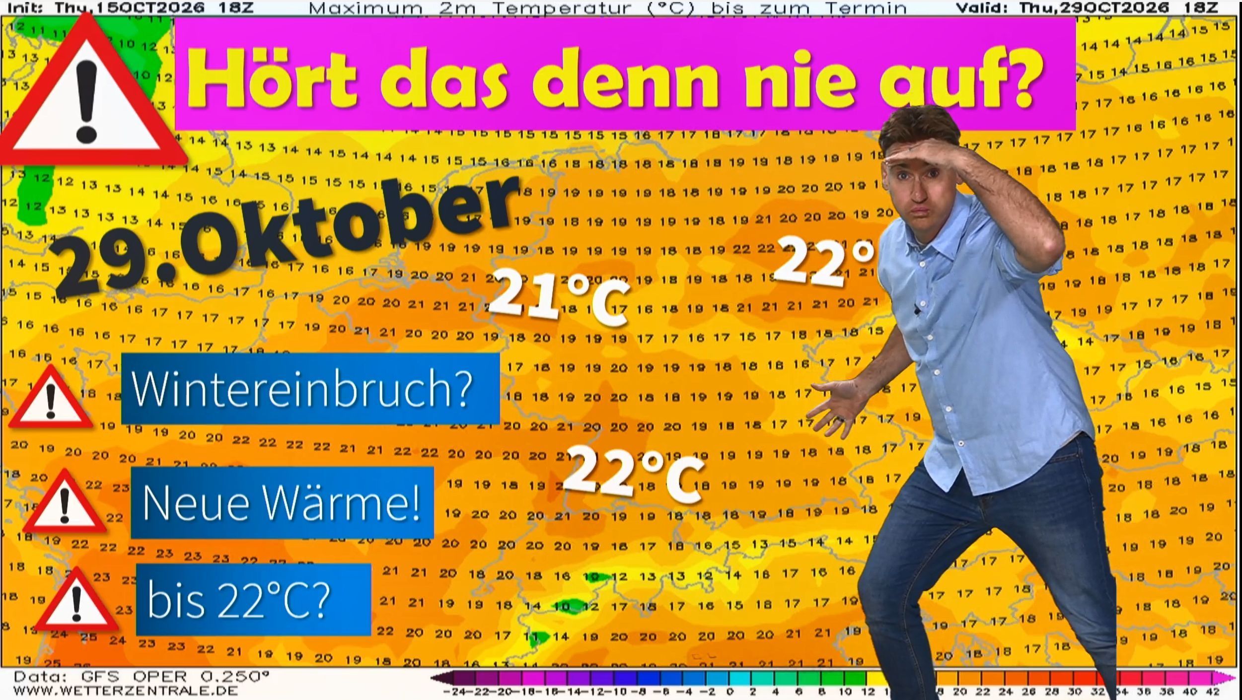 Video: 🌡️ Hört das denn nie auf? Fast ein Sommertag im Oktober – und selbst der Dezember wird jetzt krass