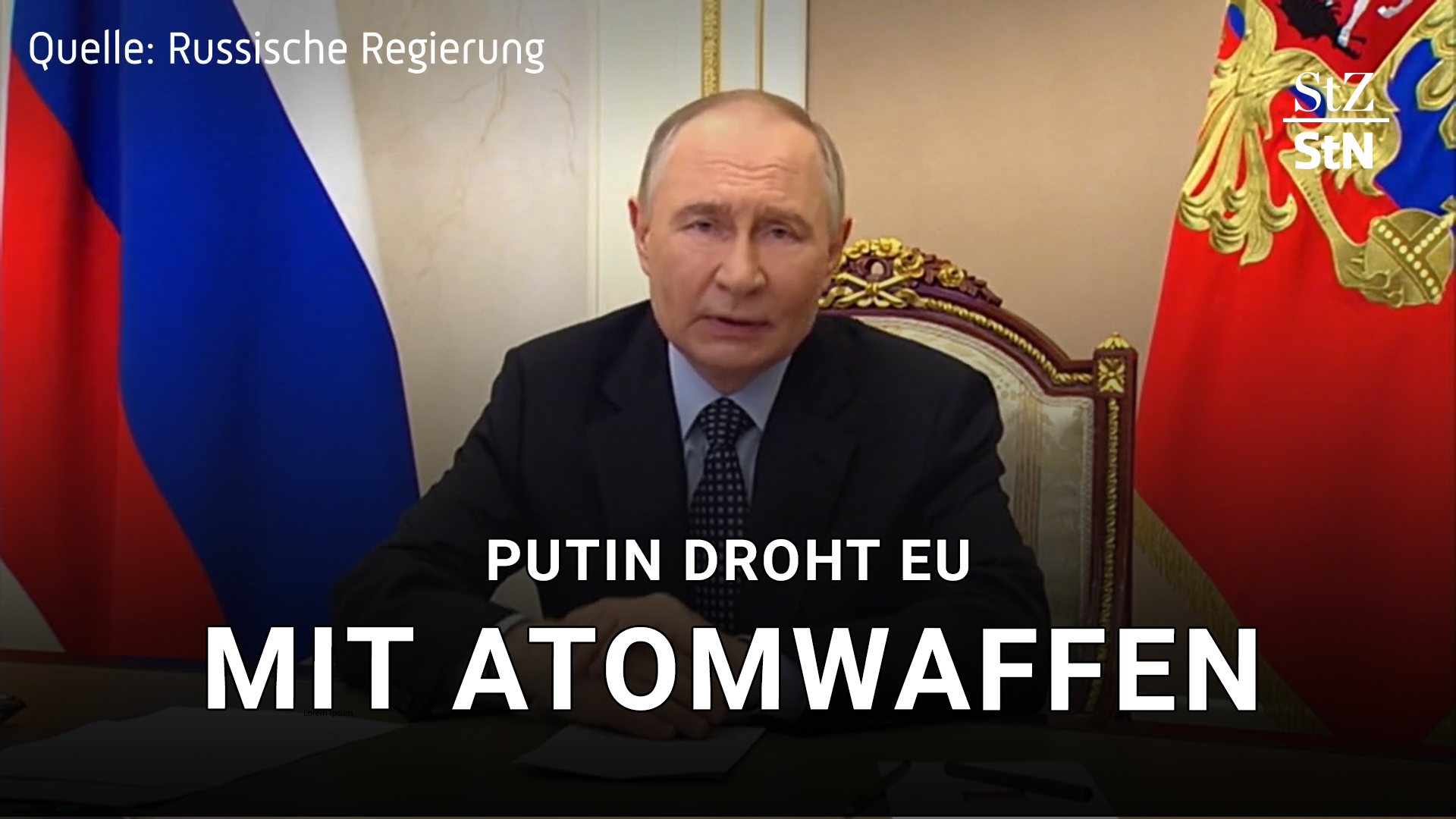 Video: Putin droht EU mit Atomwaffen