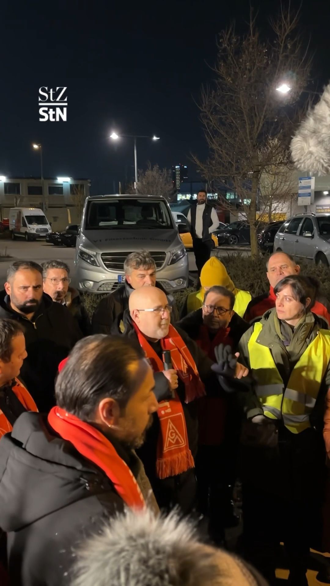 36-Stunden-Mahnwache: Bosch Protest in Stuttgart-Feuerbach