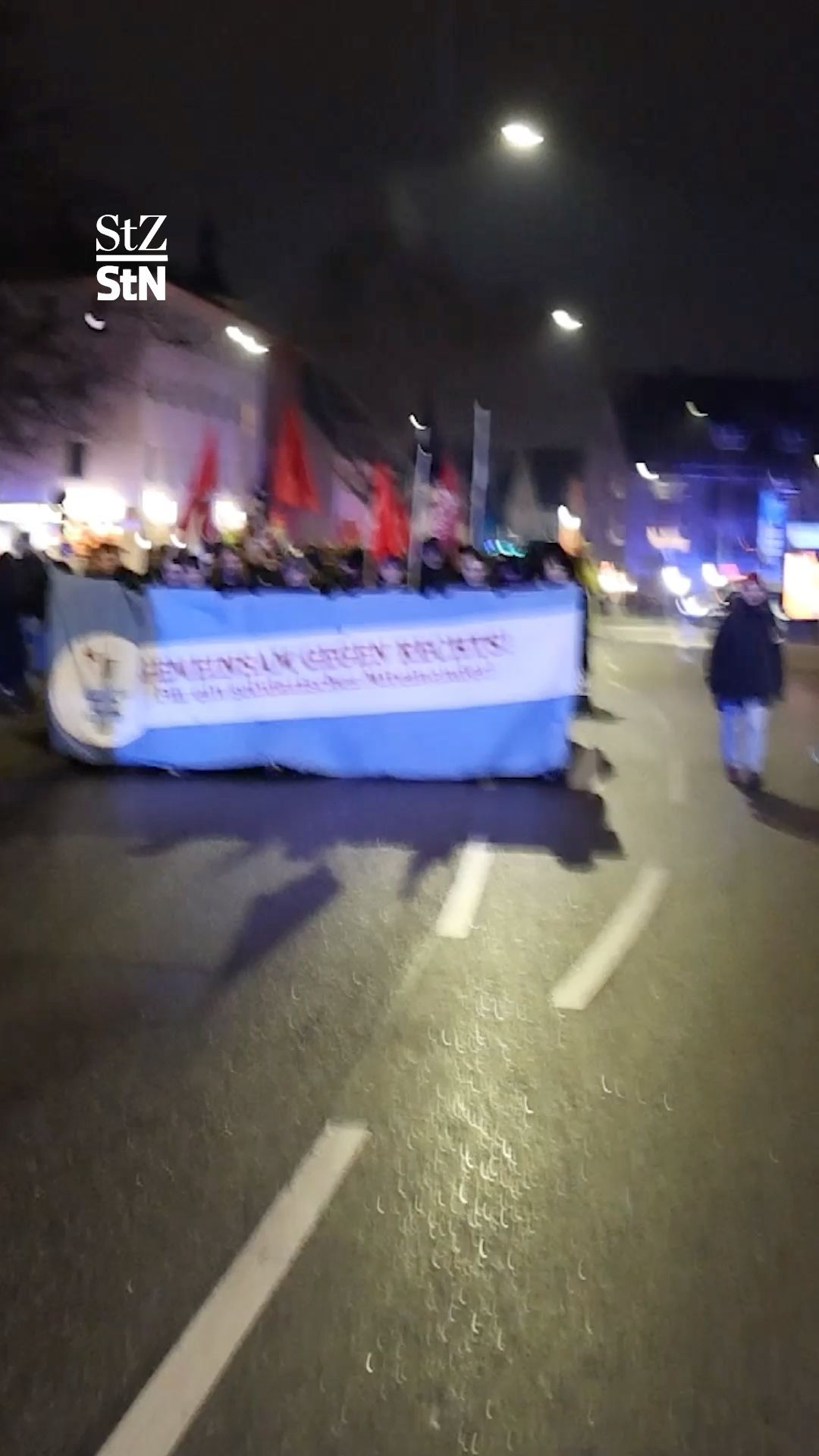 Video: Demo gegen Wahlkampf-Event der AfD