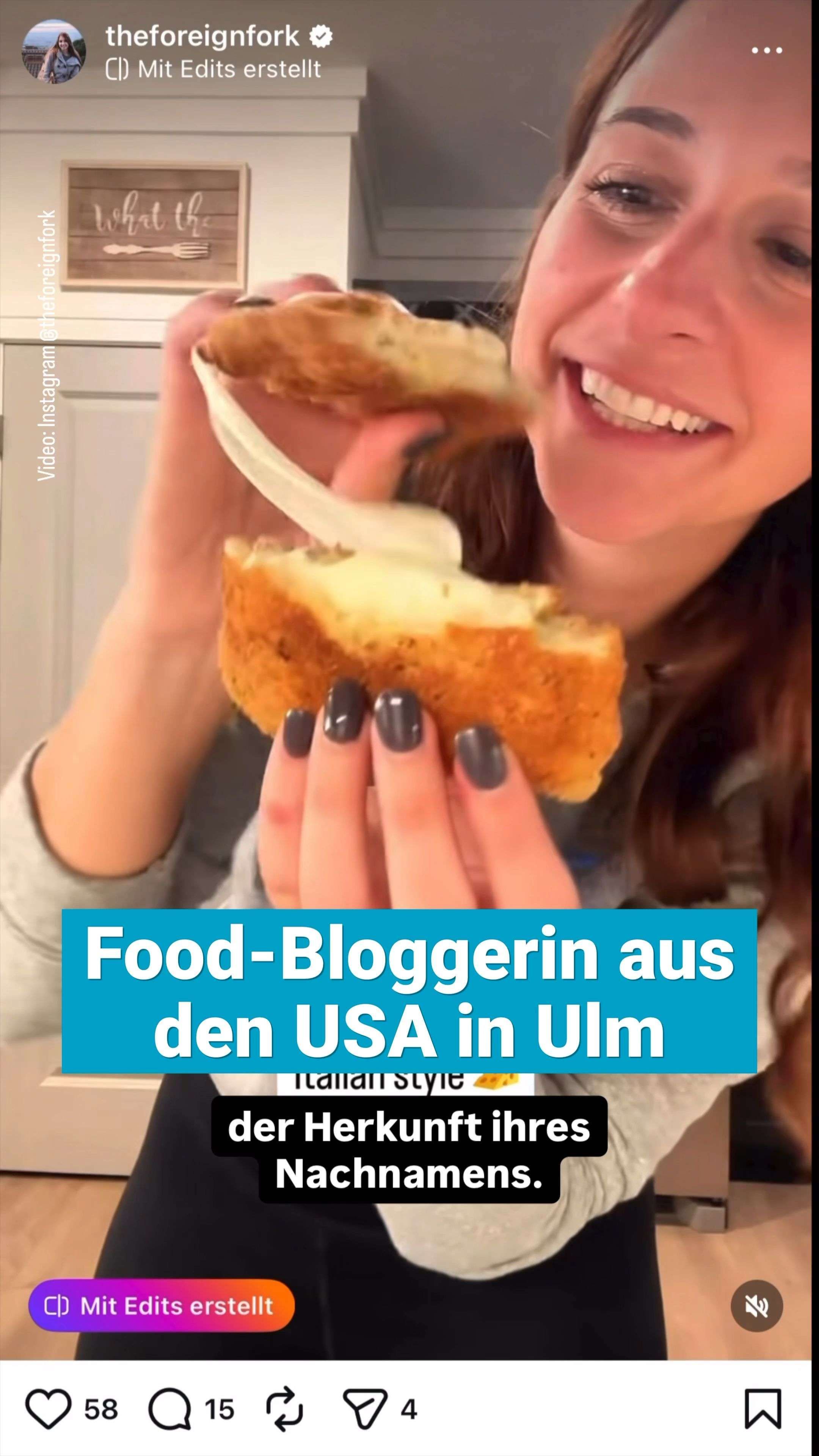 Video: US-Food-Bloggerin in Ulm auf der Suche der Herkunft ihres Nachnamens