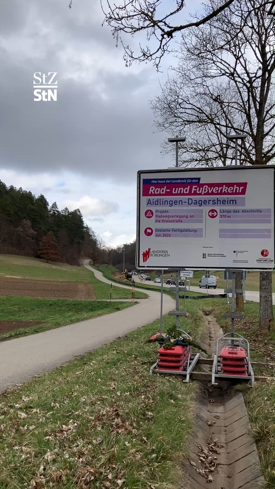 Video: Neuer Radweg an der Aidlinger Kehle