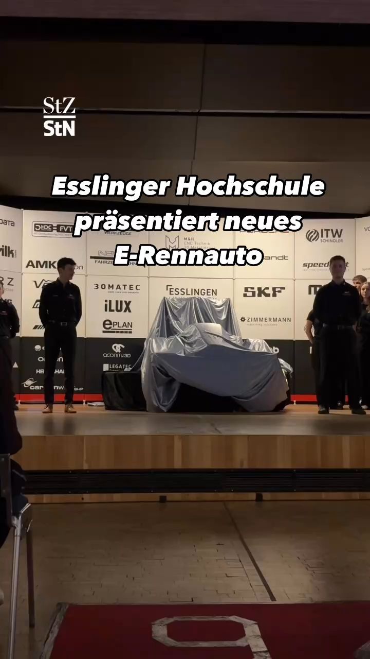 Video: Esslinger Hochschule präsentiert neues E-Rennauto