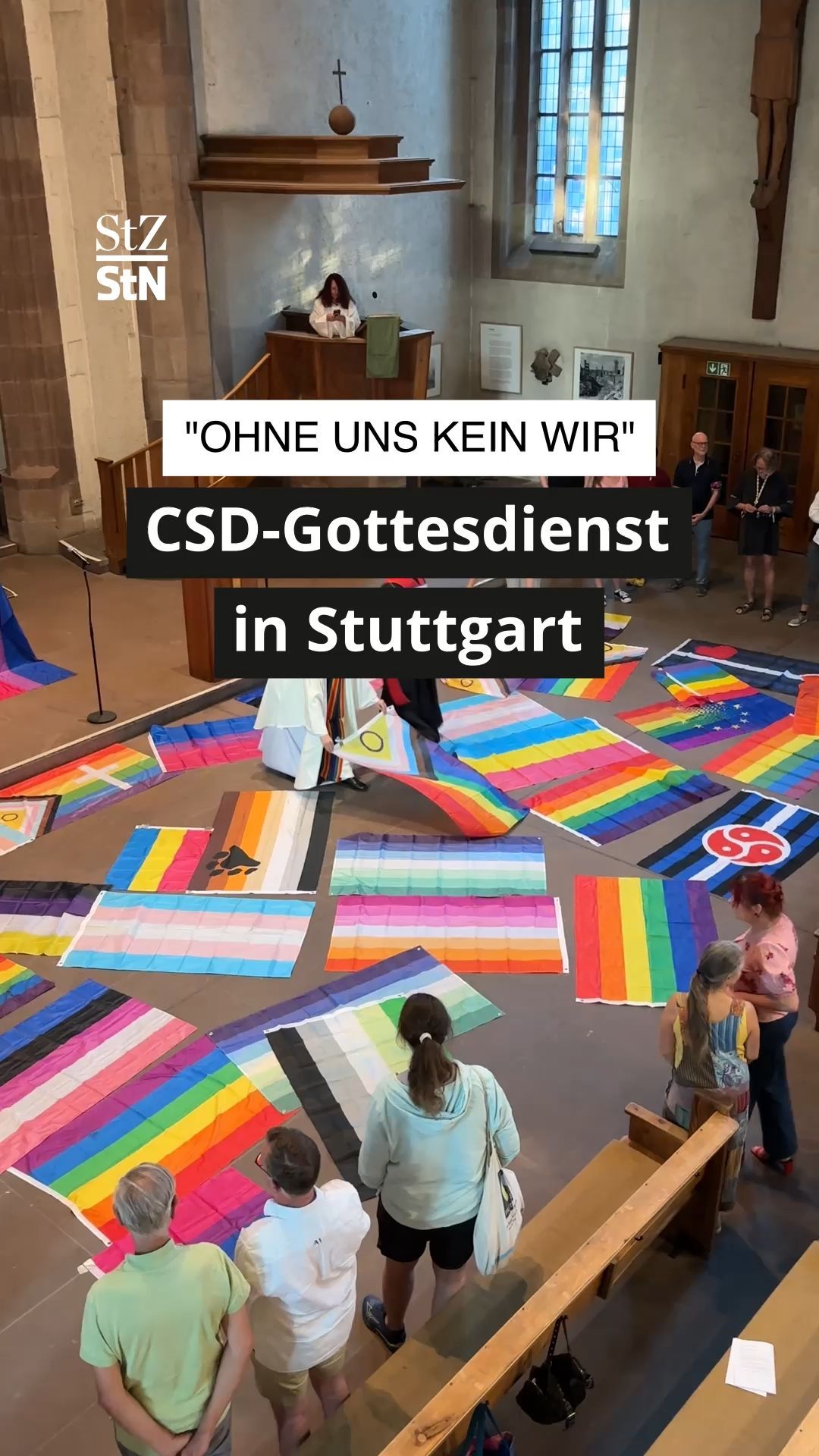 Video: "Ohne Uns kein Wir": CSD-Gottesdienst in Stuttgart