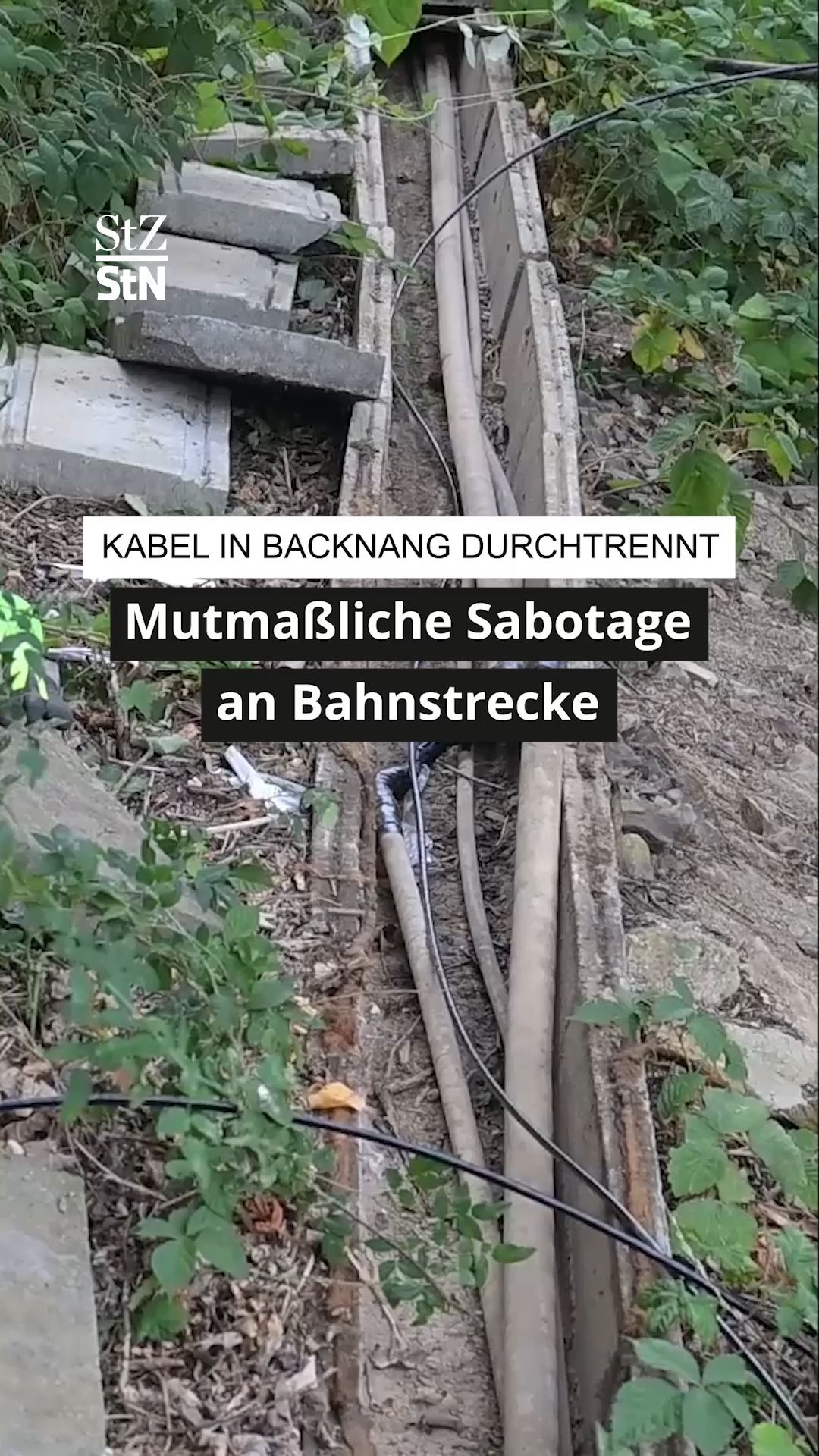 Video: Kabel in Backnang durchtrennt: Mutmaßliche Sabotage an Bahnstrecke
