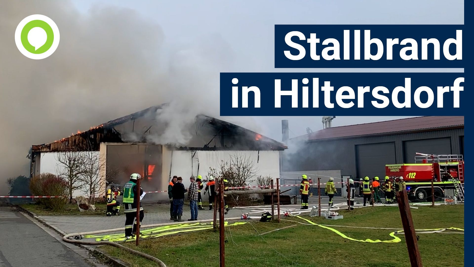 Stallbrand in Hiltersdorf