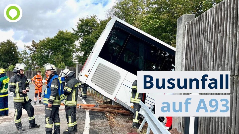 Weiden-Frauenricht | Busunfall mit mehreren Verletzten auf A93