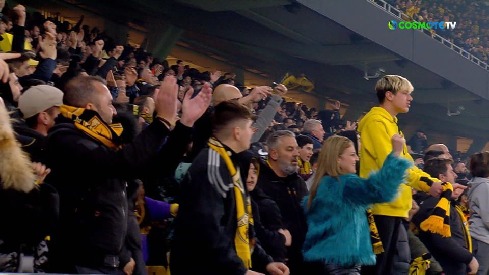 Οι πανηγυρισμοί με τη λήξη του ντέρμπι (VIDEO)