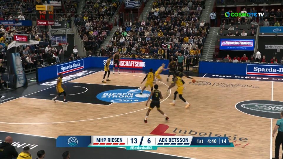 Τα highlights από την ανώδυνη ήττα της ΑΕΚ Betsson στη Γερμανία (vid)