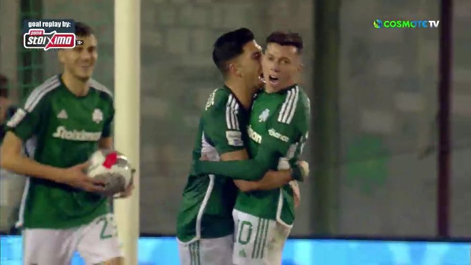 Παναθηναϊκός-Ολυμπιακός: Ο Μπερνάρ με διπλή προσπάθεια άνοιξε το σκορ (VIDEO)