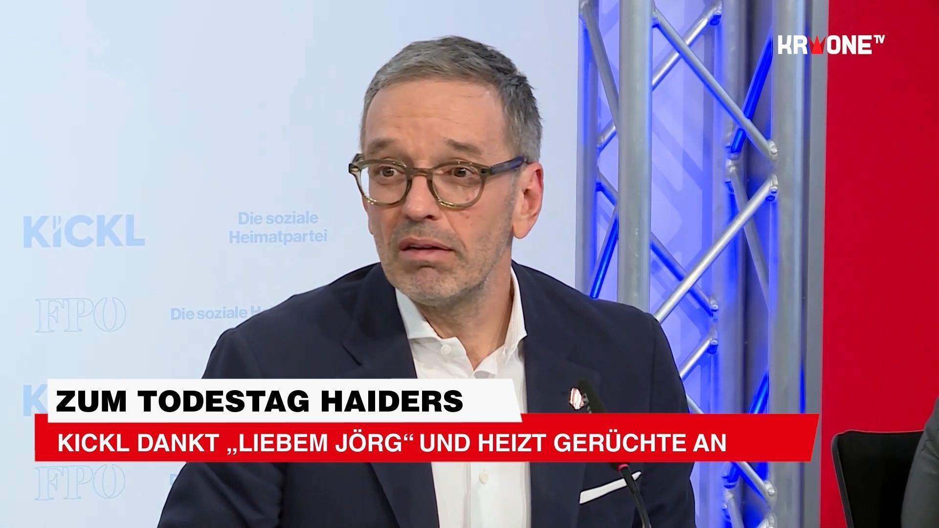 Video: Zum Todestag Haiders: Kickl dankt „liebem Jörg“ und heizt Gerüchte an